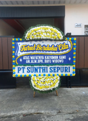 Papan Bunga Duka di Pelintung