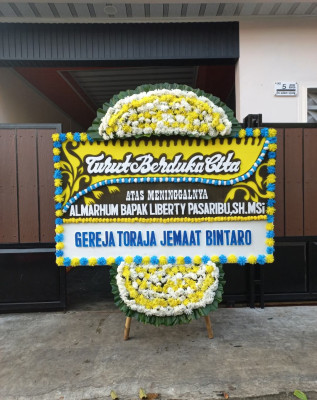Papan Bunga Duka di Pelintung